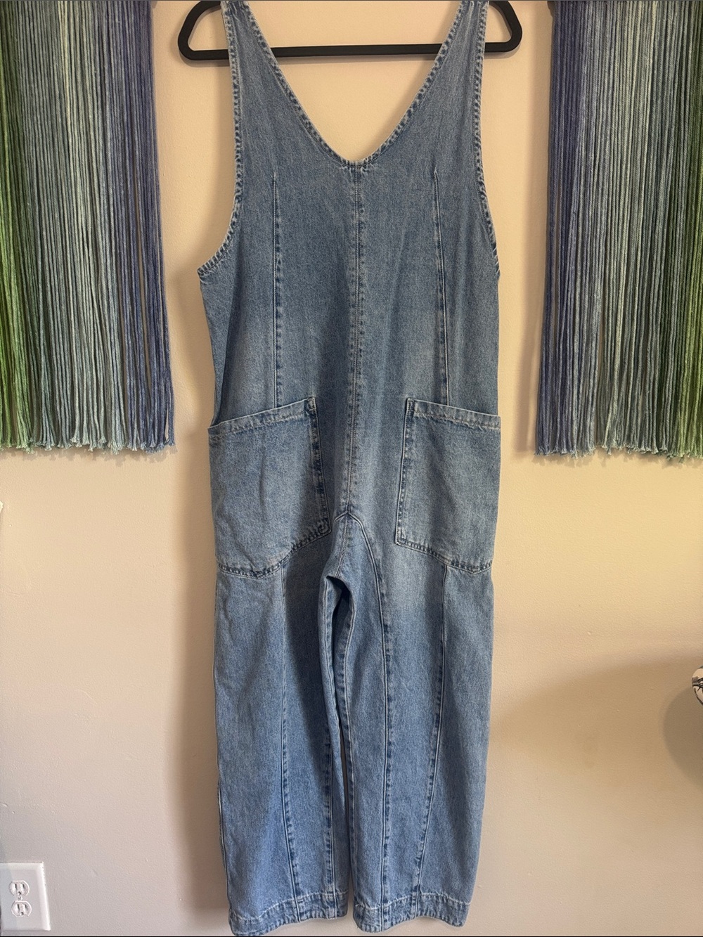High roller overall medium wash